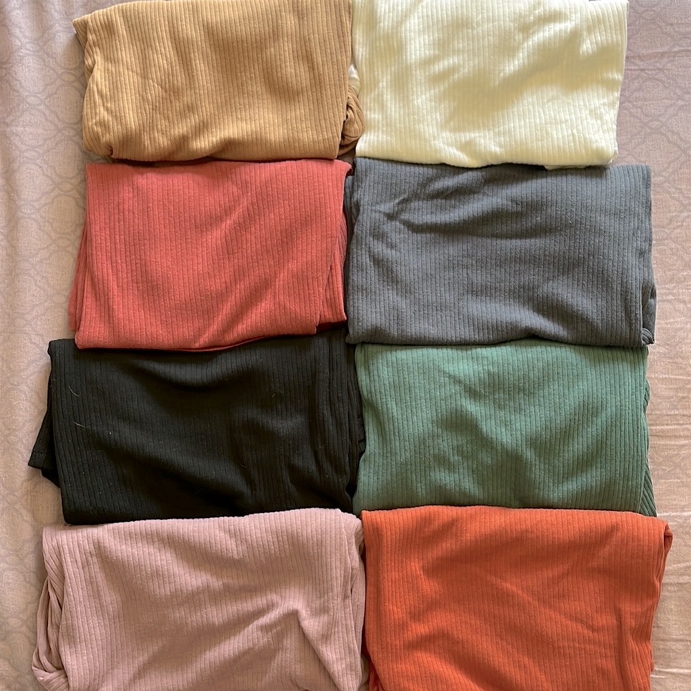 Short Sleeve Ribbed Tee
